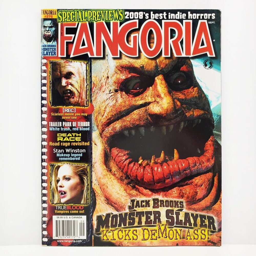 Fangoria Magazine #276 Sept. 2008 True Blood Death Race Stan Winston Horror